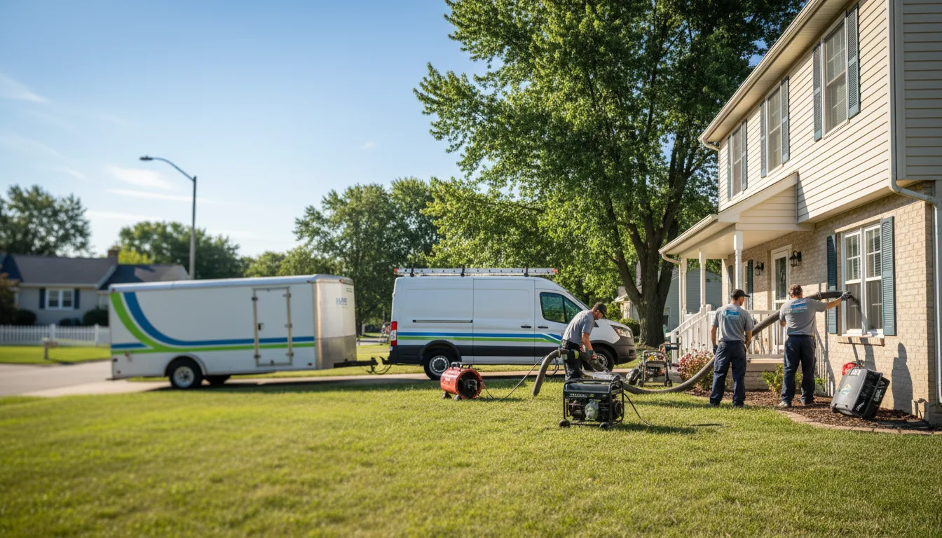 Flooded Basement Restoration And Cleanup With Repair in Ingalls, IN near me